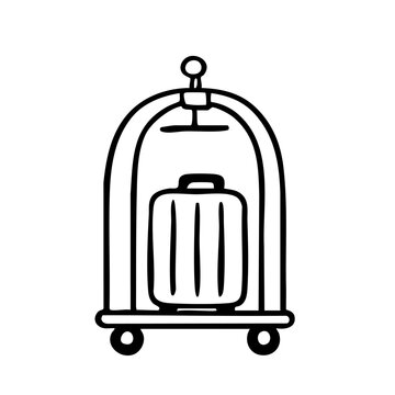 recommend clip art: ベルカート　線画　手書き