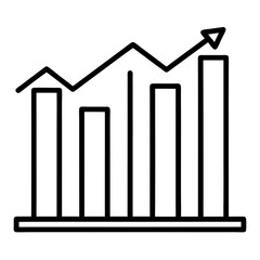 Business Graph – Vector Illustration Representing Data Analysis, Growth, and Performance Metrics
