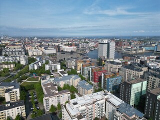 Vieo of Jätkäsaari. Jätkäsaari  is a subdistrict of the Länsisatama district located in the...