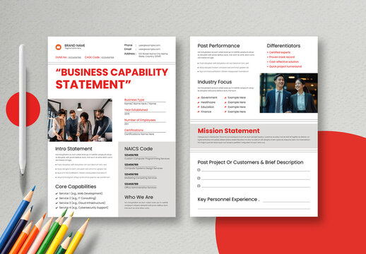 Capability Statement Business Document Template