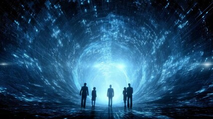 Team Navigating Digital Dimension Toward a Bright Future Vision - Powered by Adobe