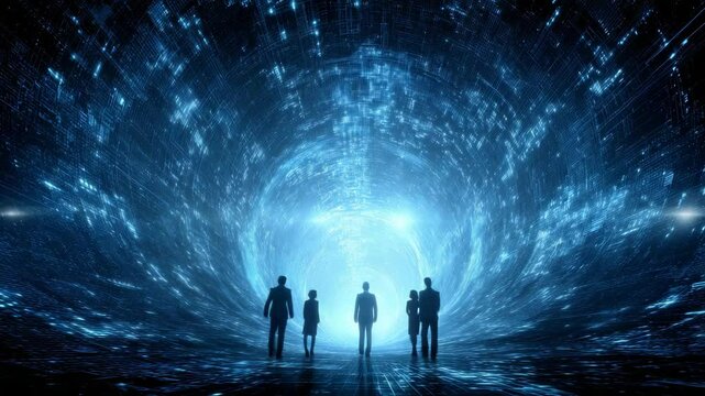 Team Navigating Digital Dimension Toward a Bright Future Vision - Powered by Adobe