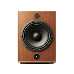 Wooden speaker box with single woofer audio sound music home theater