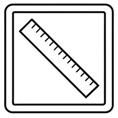 Geometric Ruler Line Art Illustration