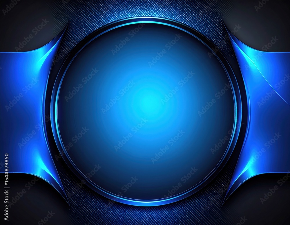 Poster dynamic blue abstract graphic design digital space background image modern environment close-up view