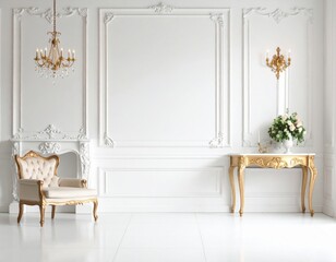 Elegant interior design showcase luxurious living room photography modern environment wide angle view minimalist concept