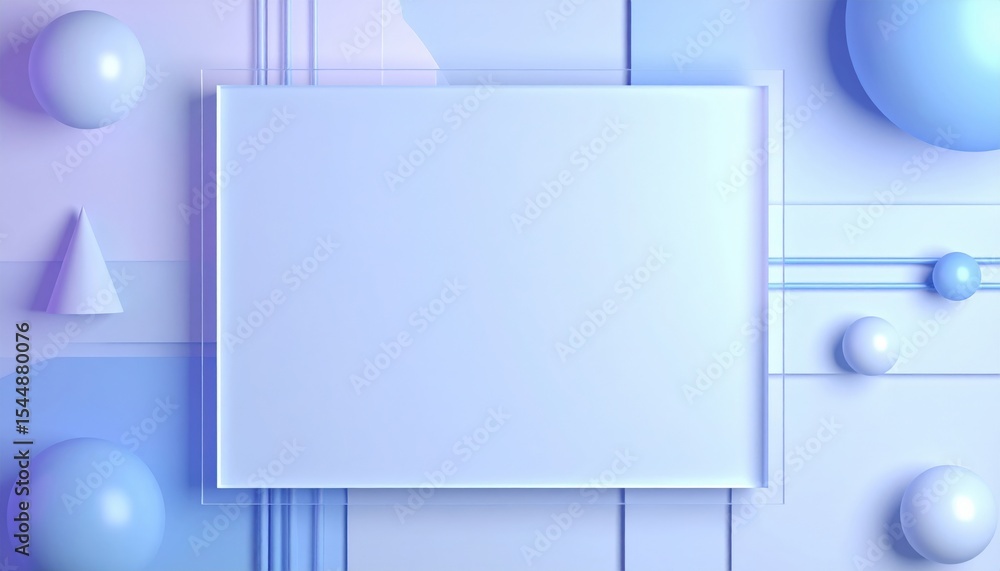 Poster creating modern abstract art geometric shapes and colors digital space digital artwork minimalistic 