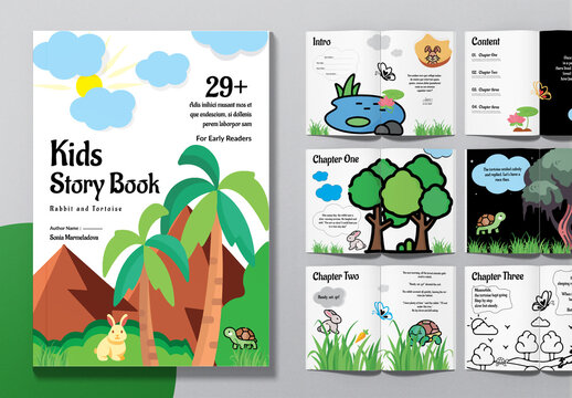 Kids Story Magazine Book Design