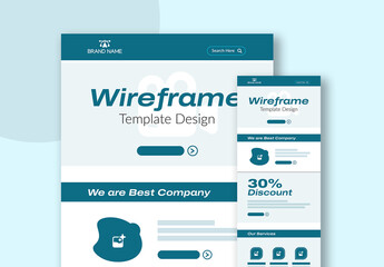 New Wireframe Template Layout