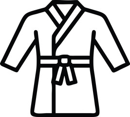 Uniform martial art icon. taekwondo uniform icon