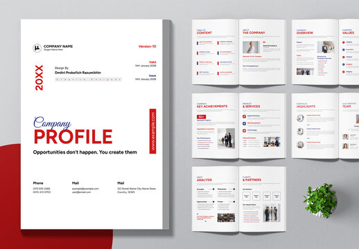 Professional Company Profile Brochure Layout