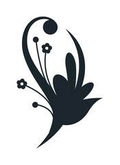 Set Flower decorative elements