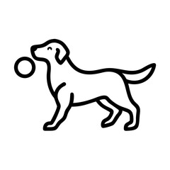 Minimal dog paw print seamless pattern, line art, vector 