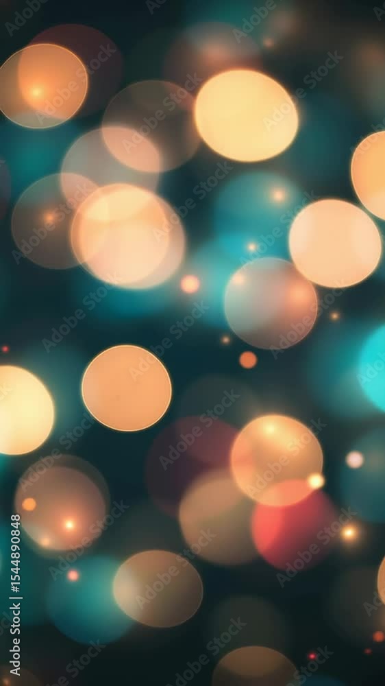 Poster colorful lights sparkle in various hues, creating a mesmerizing and enchanting atmosphere during a f