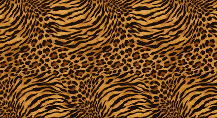  Striking seamless animal print patterns showcase the wild beauty of leopard, tiger, and zebra fur textures in nature's design