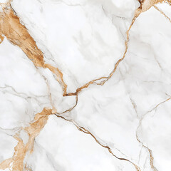 Luxurious white marble texture with golden veins for elegant background design