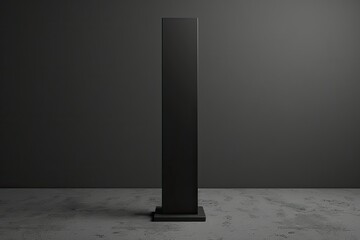 High Quality Image of Advertising Pillar Stand Mockup
