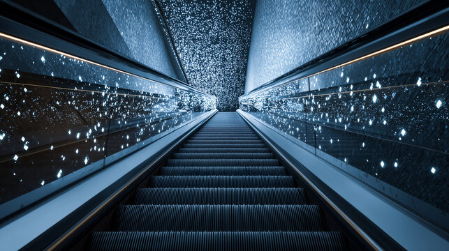 escalator in subway