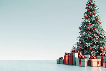 Ultra Hd Picture of Mountain of Presents Under the Christmas Tree