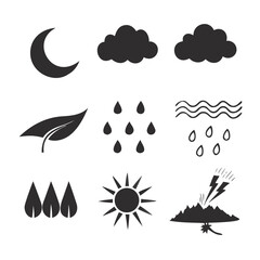 Weather icon set 