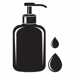 vector illustration of a shower gel