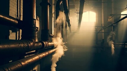 Industrial Steam Pipes - Powered by Adobe