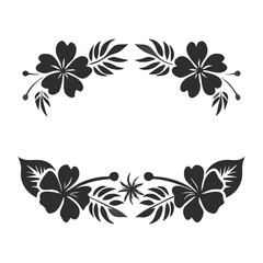 Fototapeta premium Flower icon set vector