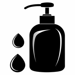 set of cosmetic bottles