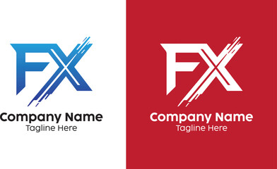 FX logo brand identity design