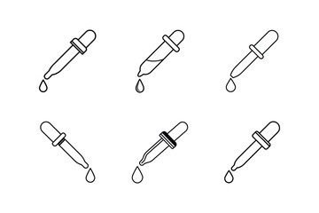 dropper line art vector illustration
