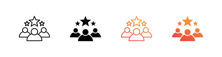 Exclusivity Multiple Style Icon Set Collection 