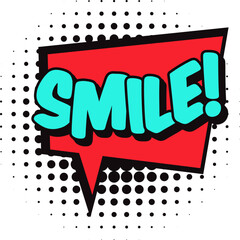 Comic pop art speech bubble