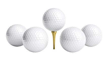golf ball  isolated on a transparent background..