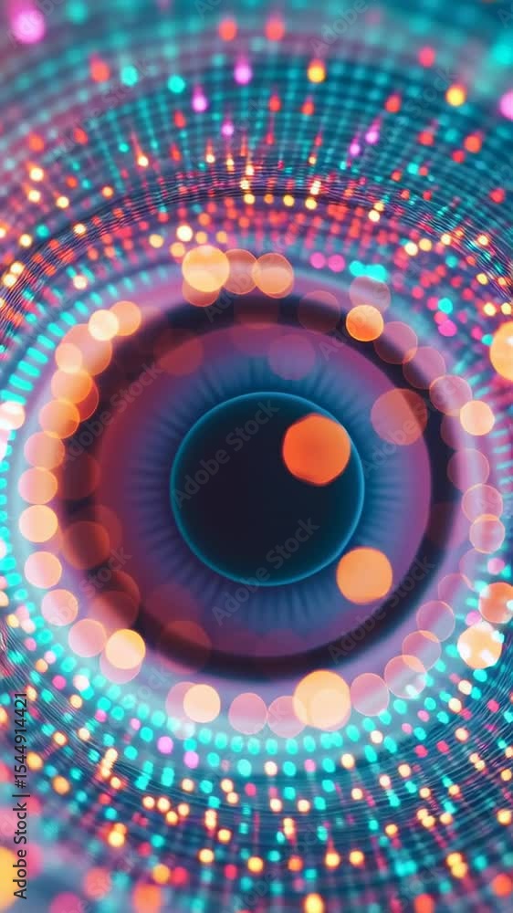 Aufkleber bright, colorful lights swirl and merge in an abstract pattern, sparking wonder and creativity durin