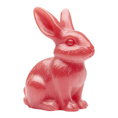 Pink rabbit figurine sitting pretty a lovely Easter decoration