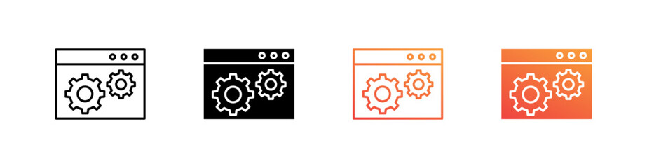 Preference Multiple Style Icon Set Collection 