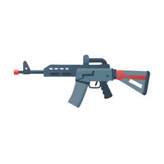 machine gun isolated on white background