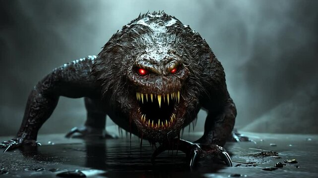 Monster creature illustration