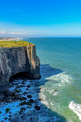 Guarita stone in the tourist city of Torres on the coast of Rio Grande do Sul