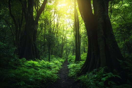 A majestic green forest is situated in the Indian Himalayas, specifically in Dharamsala, Baksu