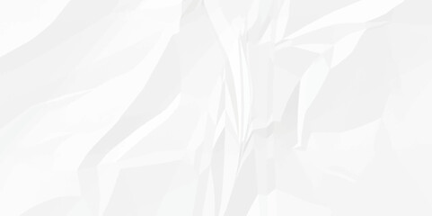 White crumpled and creased paper abstract texture background. panorama grunge wrinkly paper texture background, crumpled pattern texture.3d crumpled white paper texture.