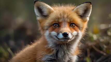 Fototapeta premium red fox in the grass