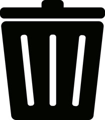 Garbage Can Pictogram Vector