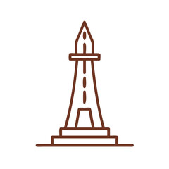 Landmark monument icon