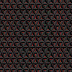 Abstract seamless luxury dark Blackand Orange geometric pattern background