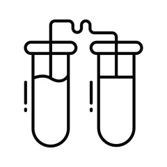 Check out this linear style icon for lab testing process