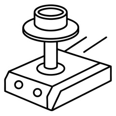 Stud Detector Minimalist Line Art Vector