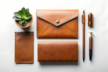 Luxurious Leather Stationery Set Elegant Design for Modern Professionals