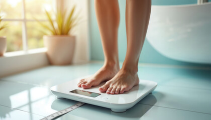 Fototapeta premium Achieving Weight Goals A Guide to Healthy Weight Management and Body Composition