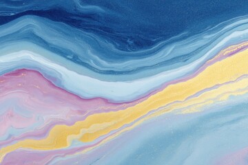 Obraz premium Vibrant Marble Ink Texture with Fluid Acrylic Paint Swirls and Glossy Surface